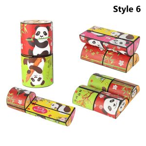 IFFINE Geometric Folding Infinite Magic Cube Flipping Panda Puzzle Three-Dimensional Small Toy Hight Quality Hand Flip Puzzle Shape Shifting Box Childrens