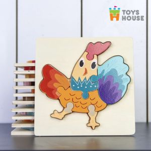 Đồ chơi ghép hình gỗ 3D thông minh Toyshouse