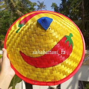 Caping kecil untuk anak motif sayuran / topi caping karnaval terbaik
