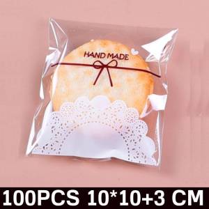 100Pcs Transparent Mooncake Trays PET Pastry Cake Egg Yolk Crisp Mid-autumn Festival Snack Box