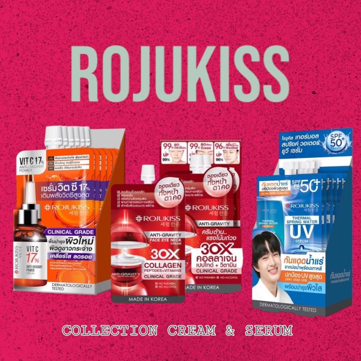 ROJUKISS โรจูคิส ครีม & เซรั่ม แบบซอง