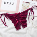 Sexy Panties Lace Open Crotch Woman Underwear G-String Thong Panties. 