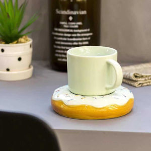 แก้วเซรามิกโดนัทถ้วย ถ้วยกาแฟ สร้างสรรค์ macaron ถ้วยน้ำ ถ้วยเซรามิกน่ารัก สาวเกาหลี ins น่ารักDOUGHNUT49-210ML