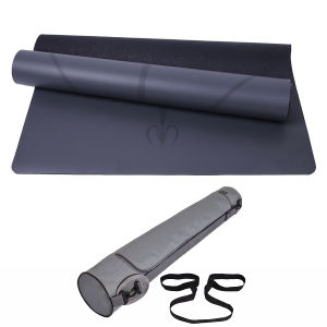 Thảm yoga định tuyến 5mm PU Cao su ( túi+ dây) Nặng 3Kg
