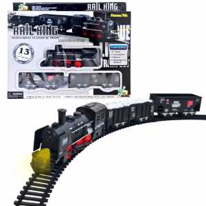 mainan kereta api rel lokomotif rail king railking gerbong train medium kado anak