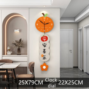 Minimalist Nordic Modern Quartz Wall Clock Creative Mute Fashion Clock Home Living Room Restaurant Entrance Decorative wall watch 25/30*79/95cm