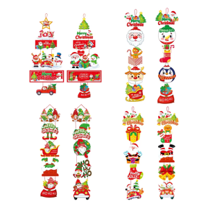 Lễ hội treo dễ dàng giấy hoạt hình cửa móc trang trí đồ tổ chức tiệc giáng sinh cho trang trí cửa sổ tường trong nhà