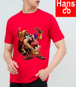 Kaos Pria 3 Dimensi Motif Animasi Raja Tazmania Tshirt Oblong Katun 24s H0119 By Hans & co