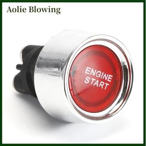 Aolie 1PC 12V 50A 3 Pin SPST Momentary Keyless Push Button Starter Switches ON OFF For Cars Marine RV Car Engine Start Ignition Switch