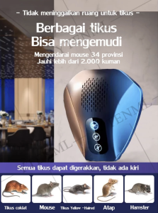 Mengusir tikus dalam 1 malam pengusir tikus ultrasonik pengusir tikus nyamuk laba-laba pengusir hama ultrasonik 4D tidak