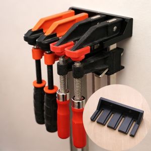 TIMES LORD Utility Shelves Heavy-Duty F-Clamps Rack Can Store 4 Heavy-Duty F-Clamps Sturdy Structure Essential Organization Artifact Durable Use Easy To Install Tool Set Storage And Organization Tools Home Decoration