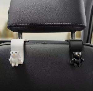 WISER BUY 1 TAKE 1 Trendy Cute Bear Car Hook Multi-Functional Hook for Car Organization and Storage Solutions