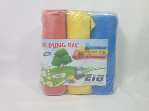Túi đựng rác 3 cuộn (1kg) đựng rác sinh học tự phân hủy cỡ nhỏ trung đại loại màu và đen