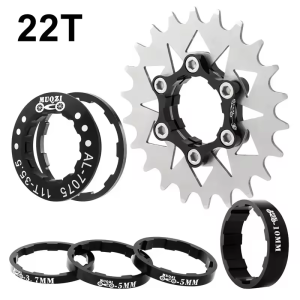 MUQZI Single Speed Cassette Cog Conversion Kit  16T 18T 19T 20T 21T 22T Bike Cassette Cog Wheel for Bicycle Speed Conversion