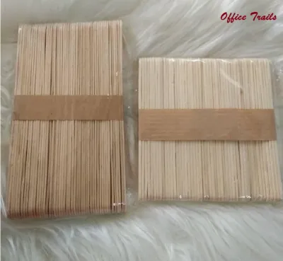 Popsicle Sticks Assorted Colors and Plain 50Pieces Jumbo (Large) Small (Mini)