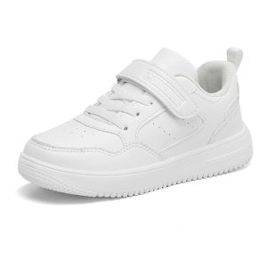Children Sneaker Boys Casual Shoes Black Leather Flat Student Walking Shoes Non-slip Girl Lightweight Sports Tennis Footwear2026
