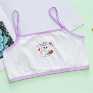 ChoiFoo เสื้อกั๊กชุดชั้นในสตรีของเด็กผู้หญิงชุดชั้นในสตรีที่มีพัฒนาการน่ารักคุณภาพสูงเสื้อกล้ามลายการ์ตูนผ้าฝ้ายบริสุทธิ์เด็กผู้หญิงชุดชั้นในนักเรียนนุ่มสบายเย็นเสื้อชั้นในระบายอากาศชุดชั้นในสตรี