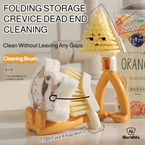 Brush Triangular Design Washing Brush Cleaning Without Dead Ends Fine Bristles Stable and Durable