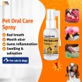 Cassiel Pet Oral Spray Dog Oral Care Bad Breath Teeth Cleaning Breath Freshener Plaque Remover 30ml. 