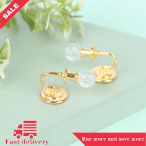 [COD]Flash Delivery 1Pair 1:12 Dollhouse Miniature Crystal Wall Light Lamp Model Doll House Decor