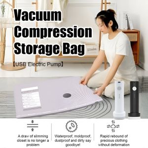[USB Electric Pump] Vacuum Compression Storage Bag Travel Vacuum Compression Bags Luggage Special Vacuum Storage Bags Clothing And Garment Sealing Sets