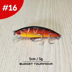5cm 5g BUDGET TZURINOYA Ultralight Sinking type Fishing Lures for Shoreline Casting with Stainless Hooks