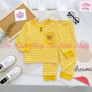 [Giá Sốc] Đồ Bộ thun lạnh dài tay quần áo cho bé trai gái Minky Mom Bộ Minky Mom dài tay thu đông cho bé TÚI GẤU Bé xinh shop