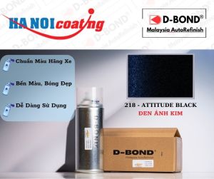 Sơn Xịt Xóa Vết Xước Ô TÔ TOYOTA LAND CRUISER Màu ĐEN ÁNH KIM Code 218 - ATTITUDE BLACK Chính Hãng D-BOND Chất Lượng Cao