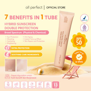 All Perfect Hybrid Sunscreen Double Protection Broad Spectrum SPF 50 [SPF telah teruji IN VIVO]