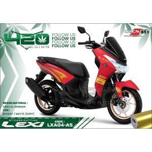Stiker Cutting Body Lexi New Variasi - Cutting Striping Lexi - Stiker List Body Lexi 125 - LX04 - 420 Design