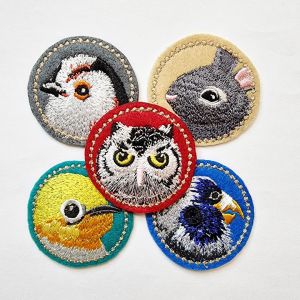 Desain Stiker Unik: Patch Animal 3D Burung & Kelinci