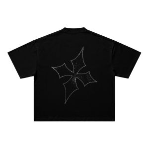 Áo thun đính cườm RHENI LOGO TEE Cotton Form Boxy PARADOX AT5P0636
