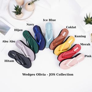 Sharga Sandal Wedges Jepit Wanita Sendal Olivia by Jos Collection