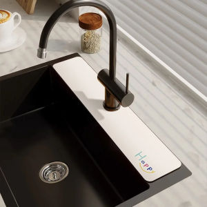 Faucet Suction Mat Diatom Mud Wash Sink Kitchen Narrow Edge Drain Mat Pool Anti-splash Toilet Countertop Mat