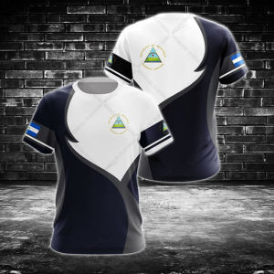 Custom Name Nicaragua Speed Line Tees Summer Cool Sportswear Mens Fashion Jersey Loose T-shirts Boy Oversized Short Sleeve