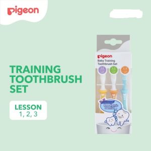Pigeon Training Toothbrush Lesson 123 Set Mix - Sikat Gigi Bayi