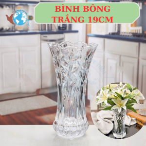 Lọ hoa thủy tinh 💖𝑭𝑹𝑬𝑬𝑺𝑯𝑰𝑷💖 Bình bông thủy tinh cao cấp 20cmbình bông màu