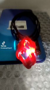 KALUNG AKAR BAHAR MERAH DELIMA COMBONG TEMBUS CAHAYA