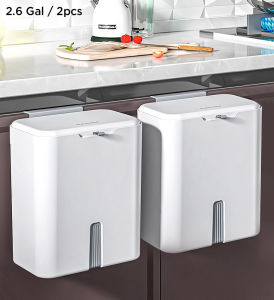 Joybos Wall cabinet mounted hanging Bin with Lid cover