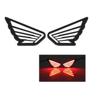 Wing Shape Led Tail Lamp 2Pcs/set Superbright Universal Anti-Collision Light Motorcycle