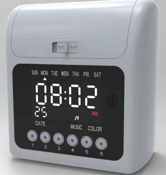 Boxing Vm【Free 50pcs Timecard】Electronic Employee Time Clock Recorder