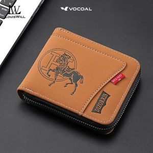 LouisWill Mens Short Wallet Retro Wallet Soft PU Short Wallet Multi-Functional Wallet Large Capacity Purse Multi-Card Position ID Credit Cards Holders Coin Pouch PU Leather Coin Bag Business Wallets