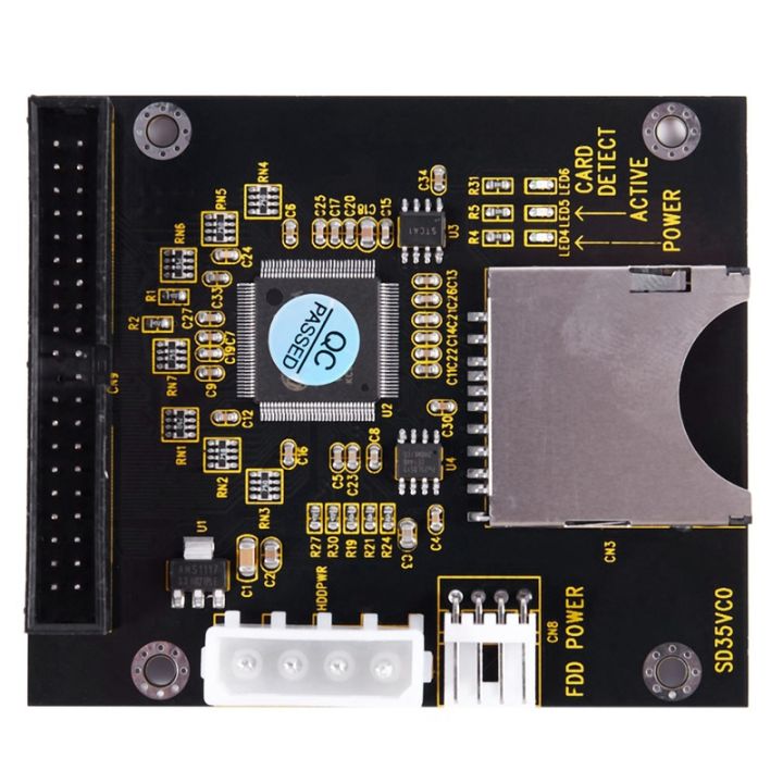 VBESTLIFE Adattatore Da SD A IDE 3.5 Pollici, Lettore Di Schede SD/SDHC/MMC A Maschio IDE 40 Pin - 3