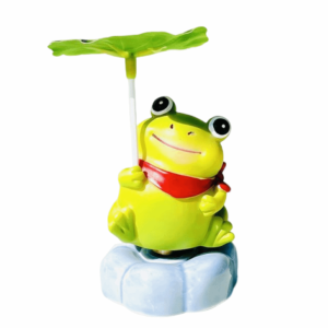 IEFE5 360° Rotation Resin Frogs Figurines Creative Cartoon Rotating Lucky Frogs Tabletop Small Ornaments Funny Car Center Console Ornament Car Interior Decor