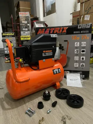 Mesin Kompresor MATRIX MTX125 Compressor MATRIX MTX 125 Pompa Angin Listrik Compressor 25L 1HP