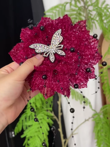 Handmade Project Flower Appliques Craft Costume Headband Brooch Hat Decors Oversized Flower Patches Sewing Accessories