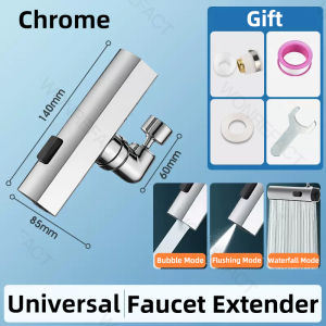Brass Faucet Sprayer 720° Rotation 3 Mode Bathroom Waterfall Faucet Extender Universal Sink Splash Adapter Kitchen Water-saving Accessories