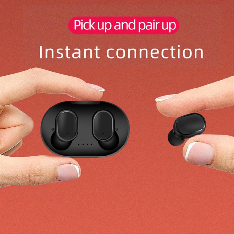 Vitog A6S TWS Wireless Bluetooth Earphone with MicTouch Control Noise Reduction Wireless Earbuds for GamingDual Mic HD Call Waterproof Stereo Bluetooth Headset for Xiaomi iPhone Huawei Samsung Oppo ViVo Mobile Phone/Laptop