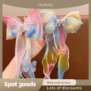 Heabety Fashion Childrens Hair Accessories Bows Ribbons Braided Hairpins Headdresses Summer Girls Princess Hairpins
