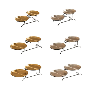 Khay phục vụ bánh phong cách cho lễ kỷ niệm và tụ họp hai tầng món tráng miệng tấm trưng bày tiệc sinh nhật chủ